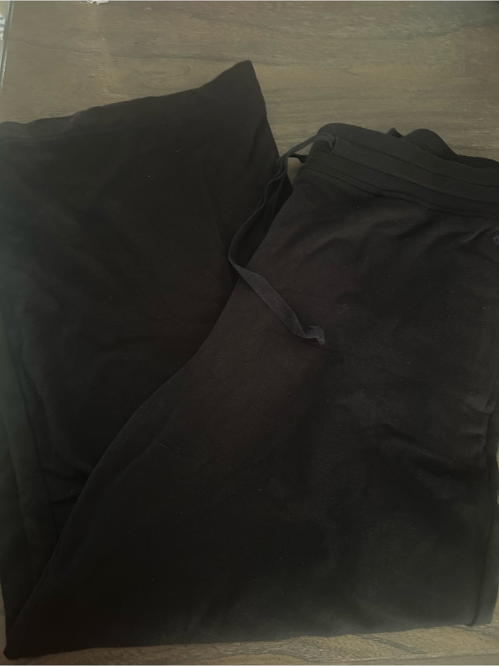Lou & Grey Black Drawstring Wide Leg Lounge Pants